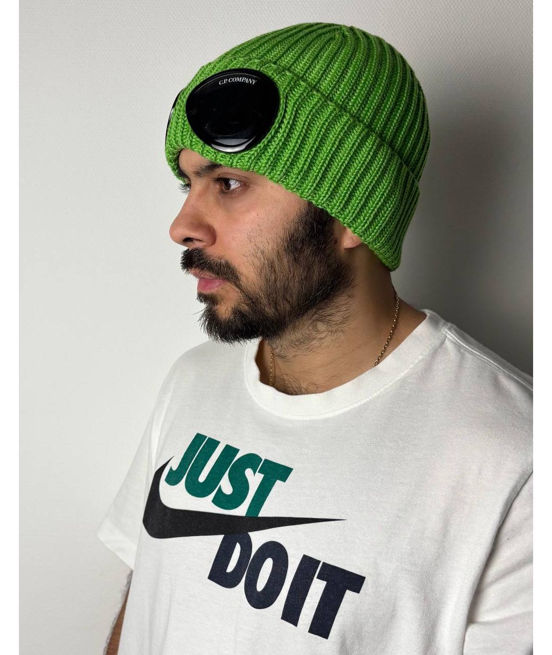 CP COMPANY Зеленая шерстяная шапка, фото 7