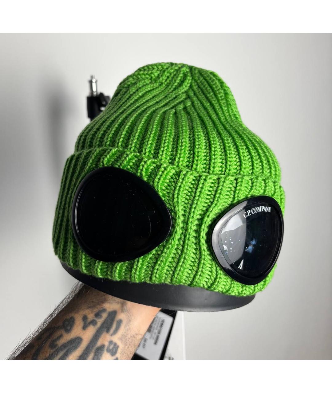 CP COMPANY Зеленая шерстяная шапка, фото 4