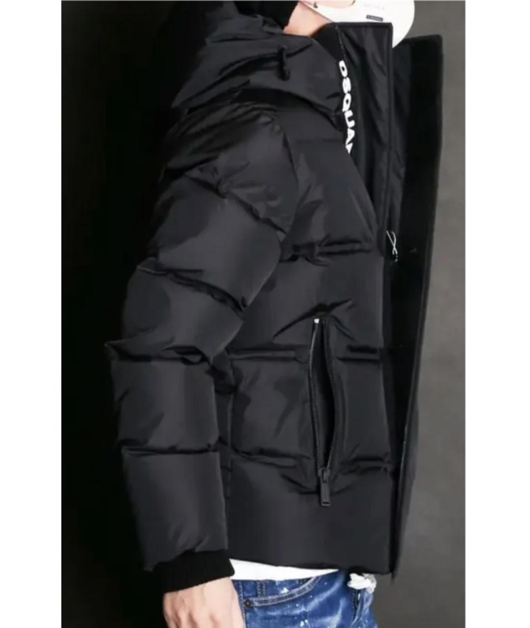 DSQUARED2 Черный полиэстеровый пуховик, фото 7