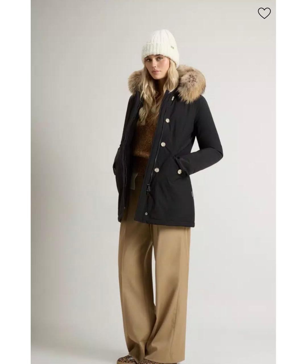 WOOLRICH Черная полиэстеровая парка, фото 4