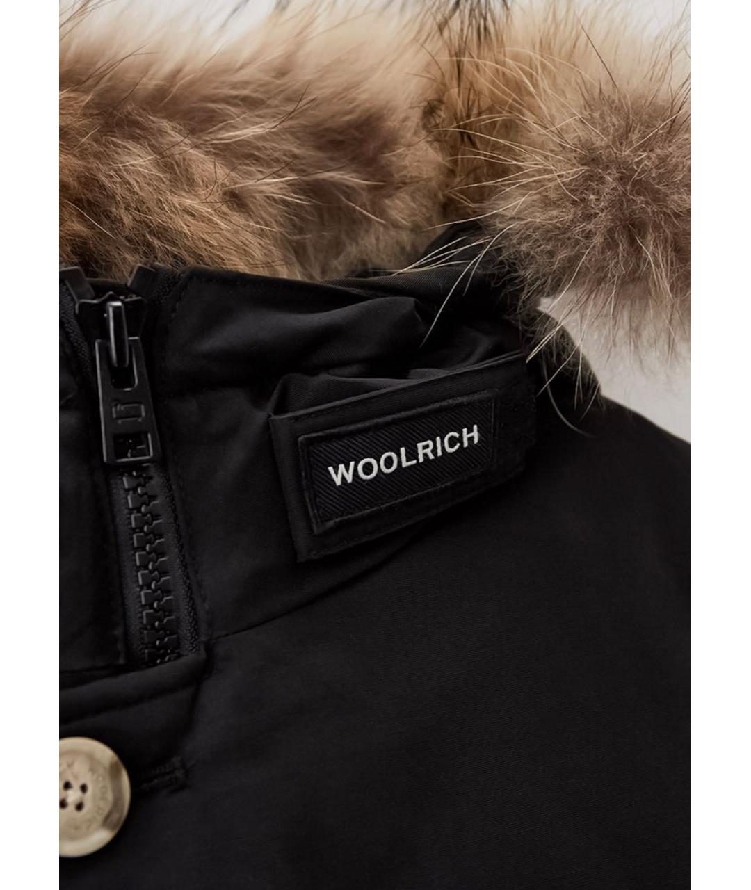 WOOLRICH Черная полиэстеровая парка, фото 2