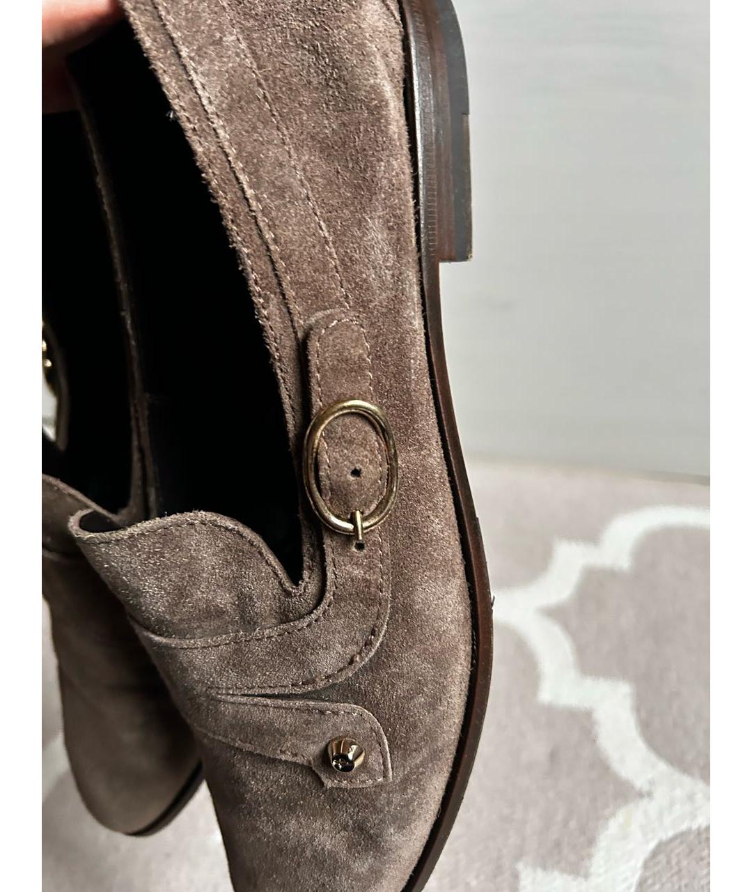 CESARE PACIOTTI Бежевые замшевые туфли, фото 6