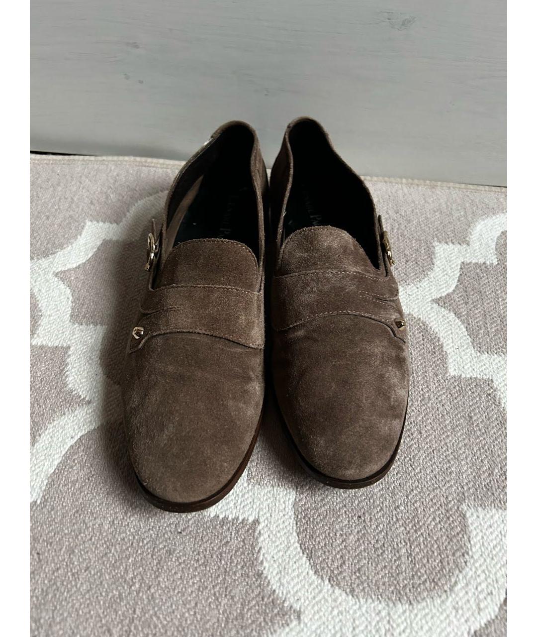 CESARE PACIOTTI Бежевые замшевые туфли, фото 2