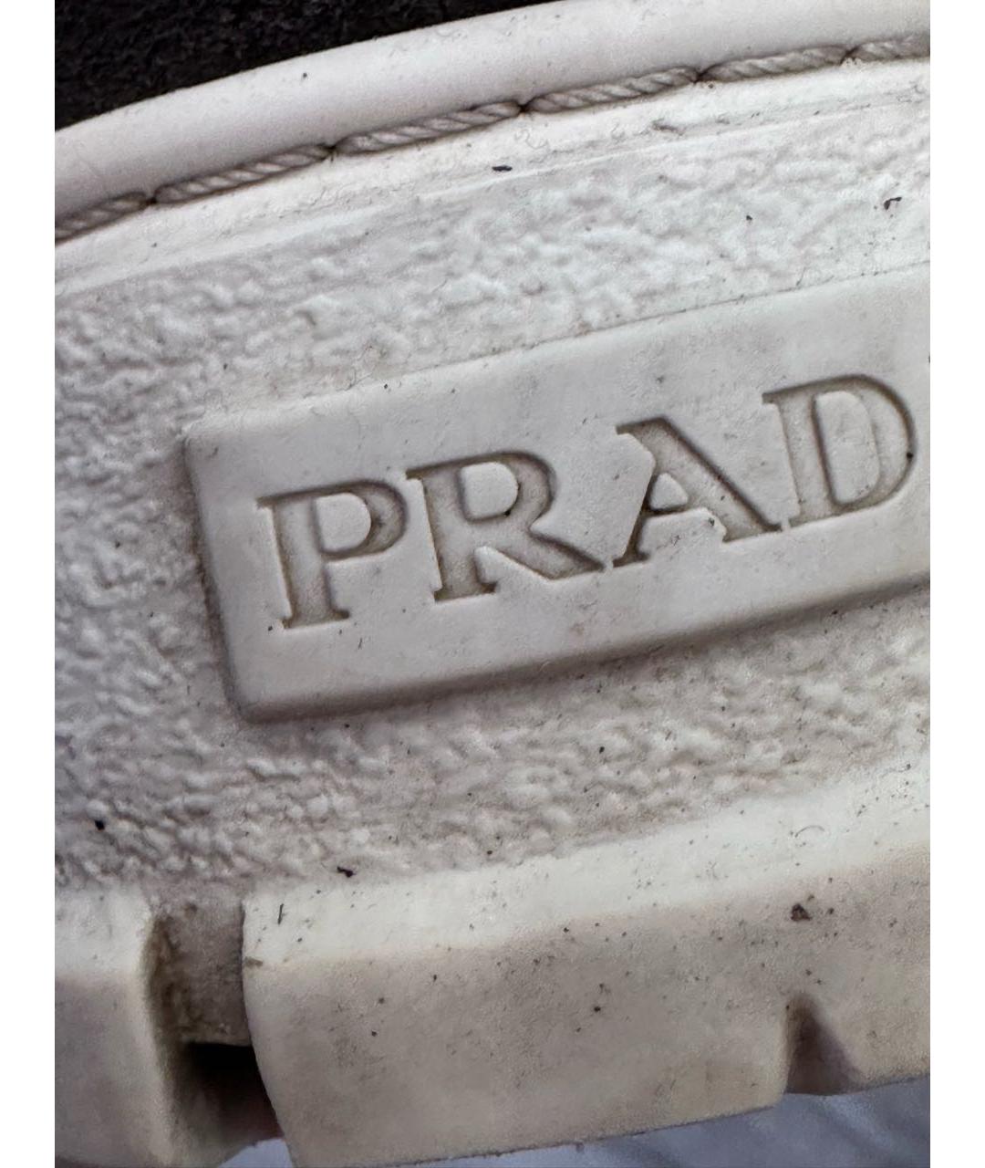 PRADA Коричневые замшевые ботинки, фото 7