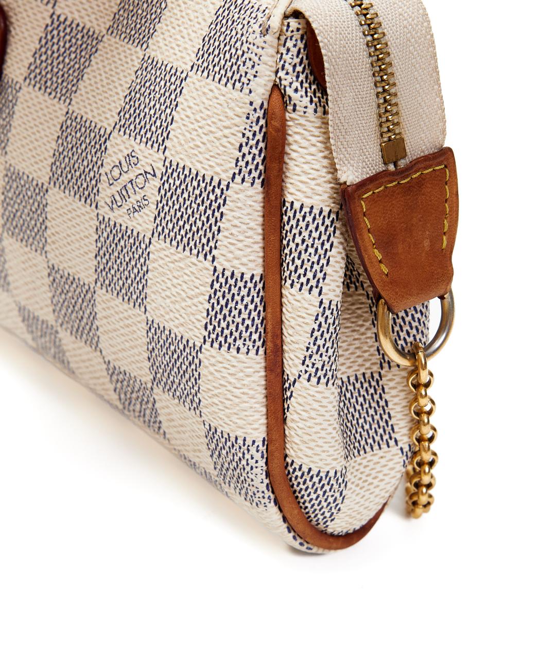 LOUIS VUITTON Бежевая кожаная сумка с короткими ручками, фото 8