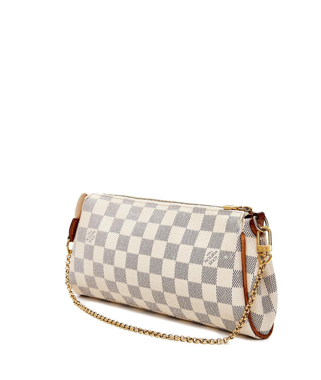 LOUIS VUITTON Бежевая кожаная сумка с короткими ручками, фото 3