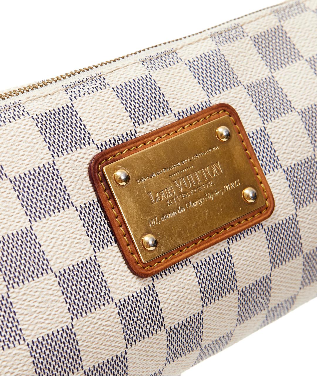 LOUIS VUITTON Бежевая кожаная сумка с короткими ручками, фото 7