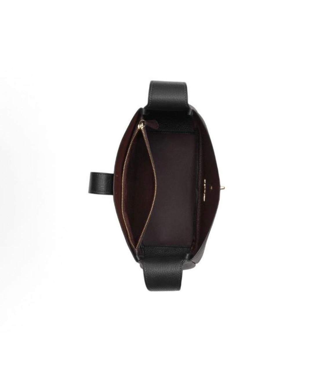 COACH Черная кожаная сумка через плечо, фото 3