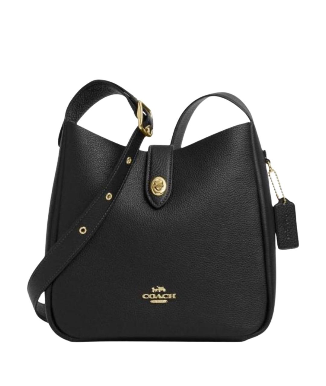 COACH Черная кожаная сумка через плечо, фото 1
