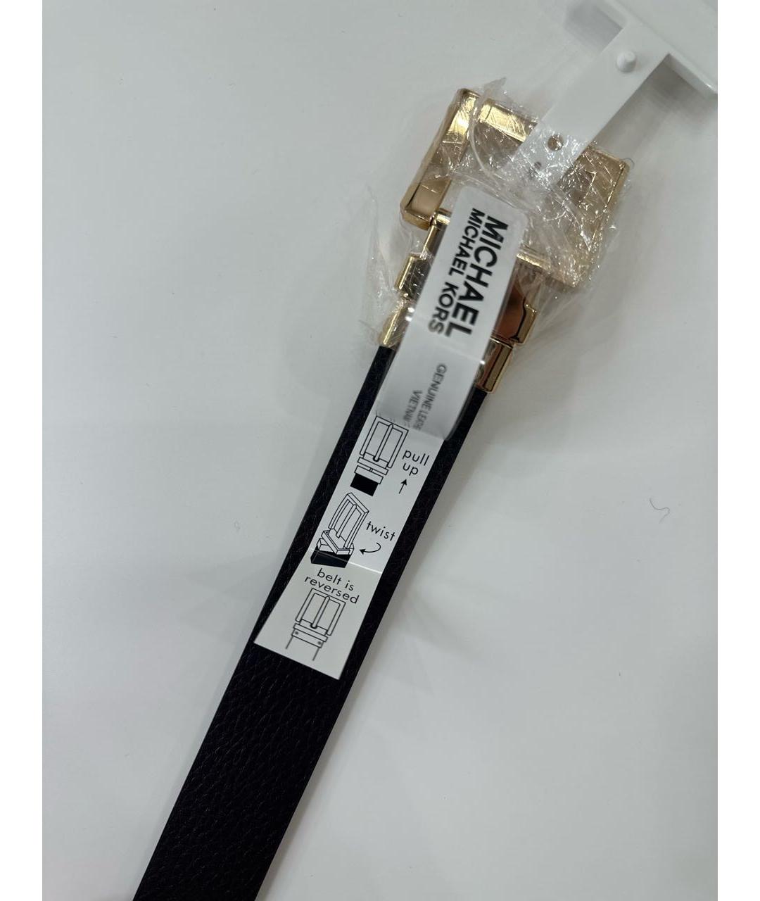 MICHAEL KORS Коричневый кожаный ремень, фото 3