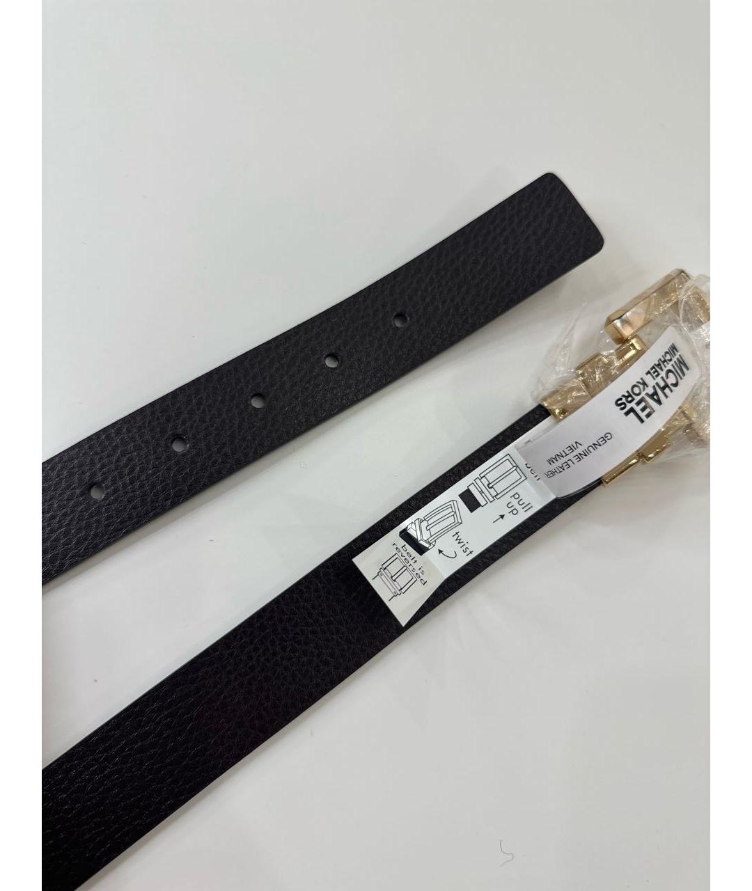 MICHAEL KORS Коричневый кожаный ремень, фото 4