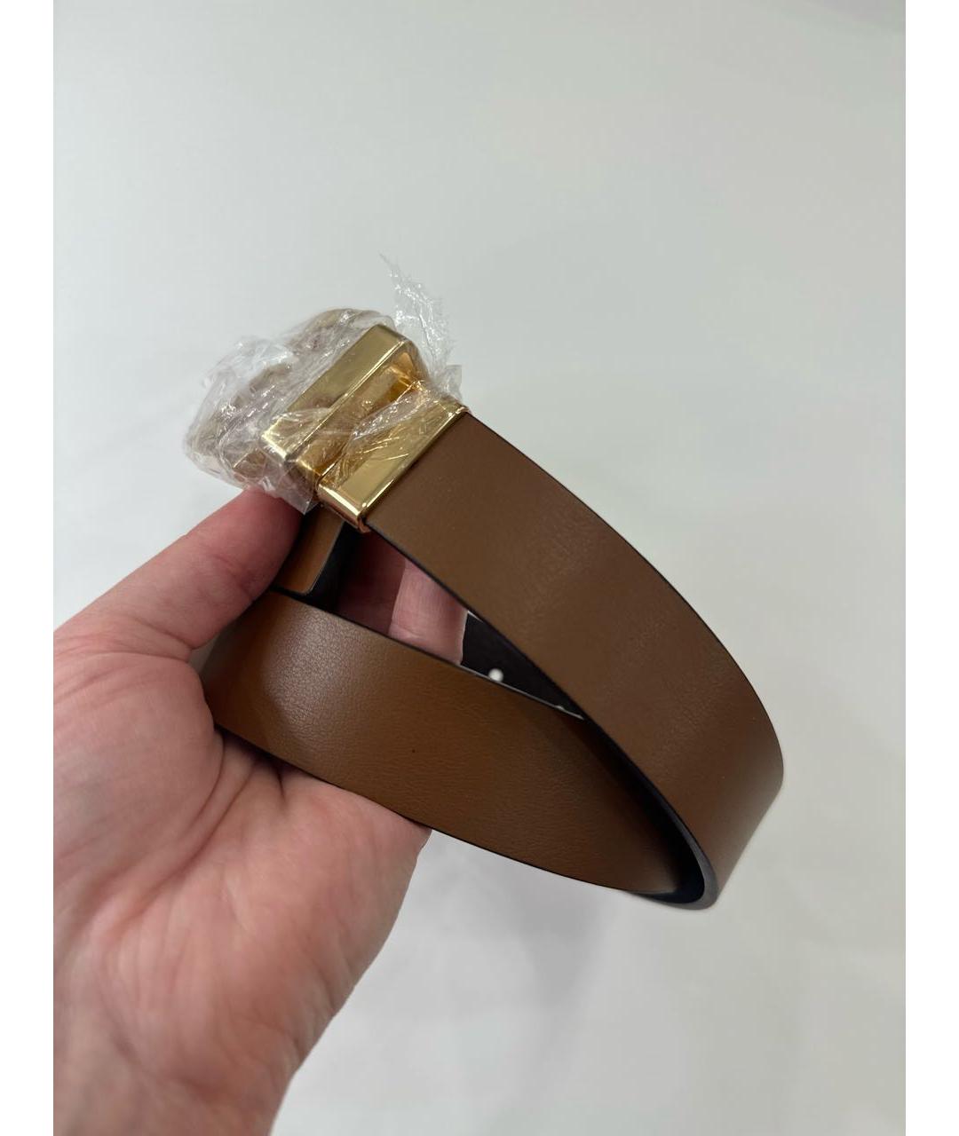 MICHAEL KORS Коричневый кожаный ремень, фото 5