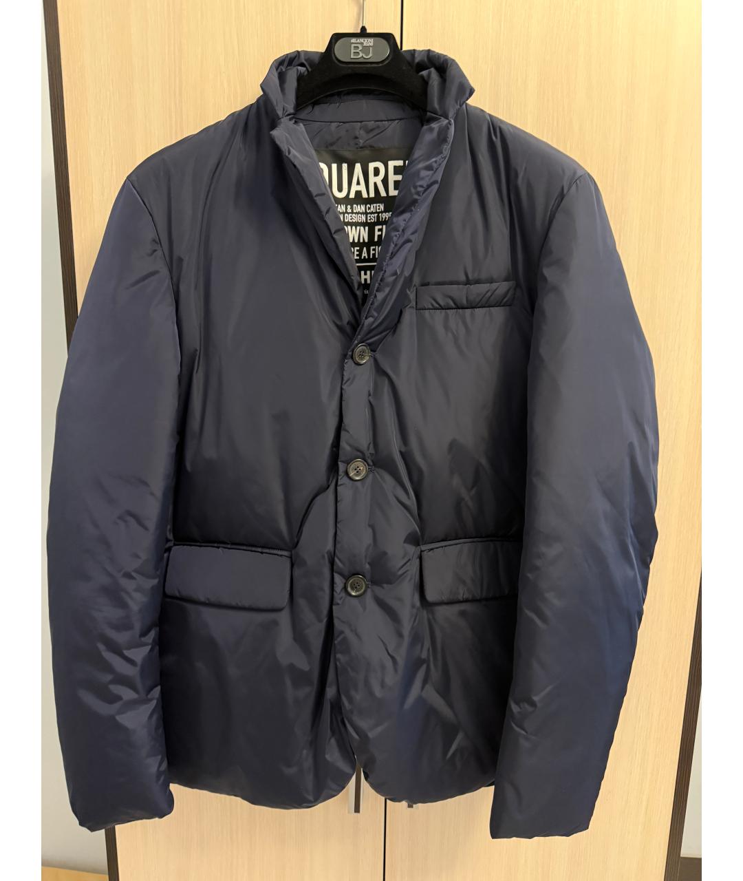 DSQUARED2 Синий полиэстеровый пуховик, фото 6