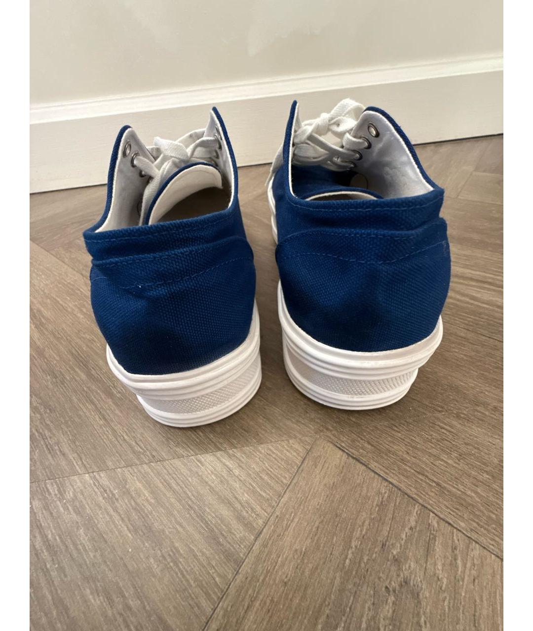 CELINE Синие текстильные кеды, фото 4