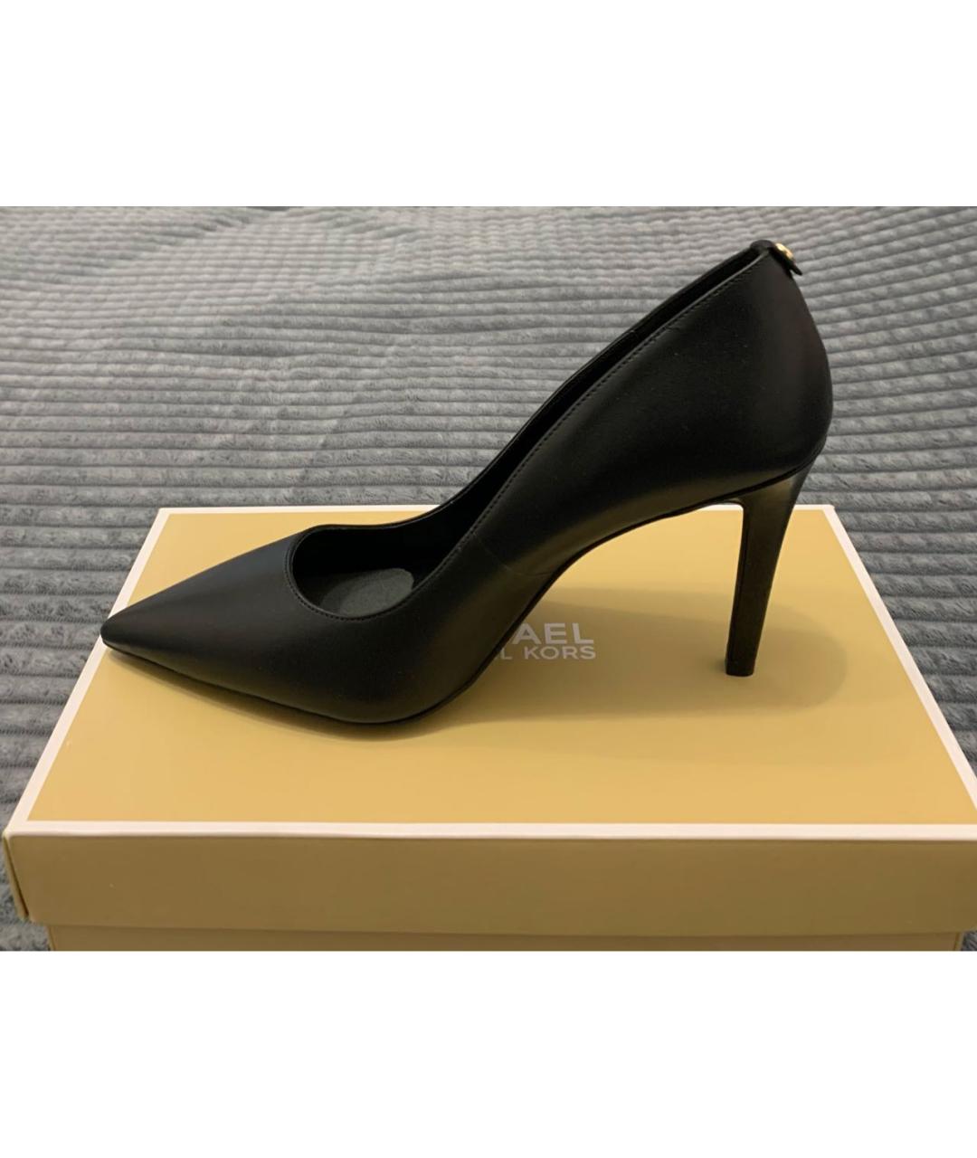 MICHAEL KORS Черные кожаные туфли, фото 6