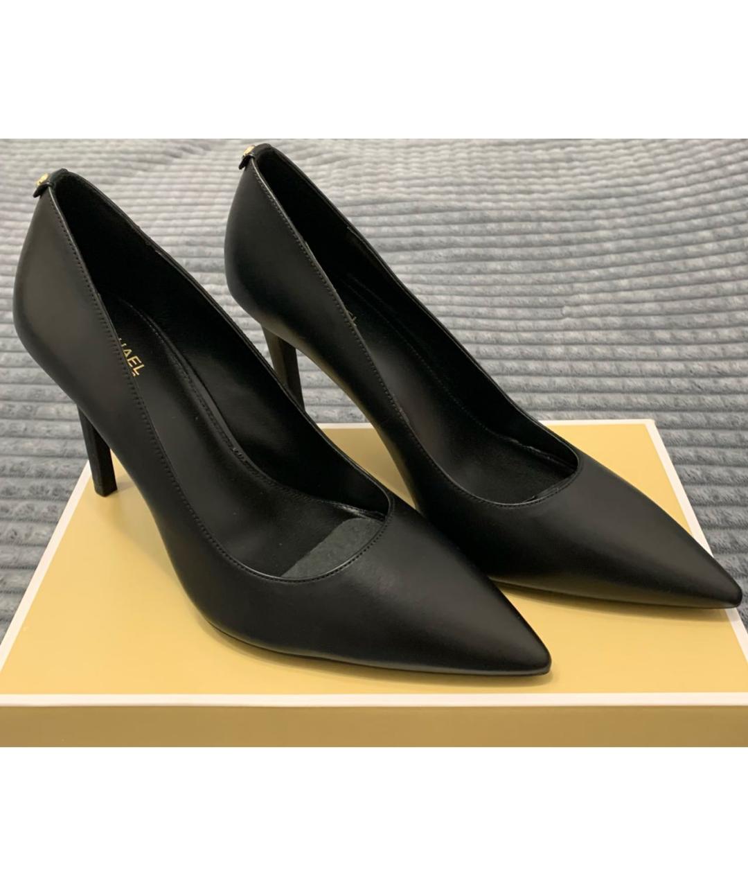 MICHAEL KORS Черные кожаные туфли, фото 2