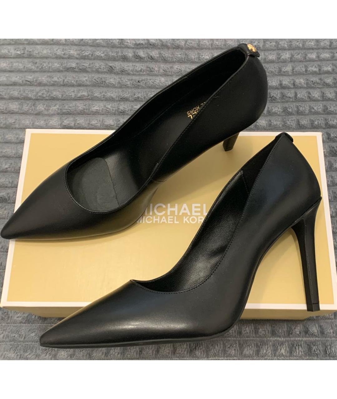 MICHAEL KORS Черные кожаные туфли, фото 3