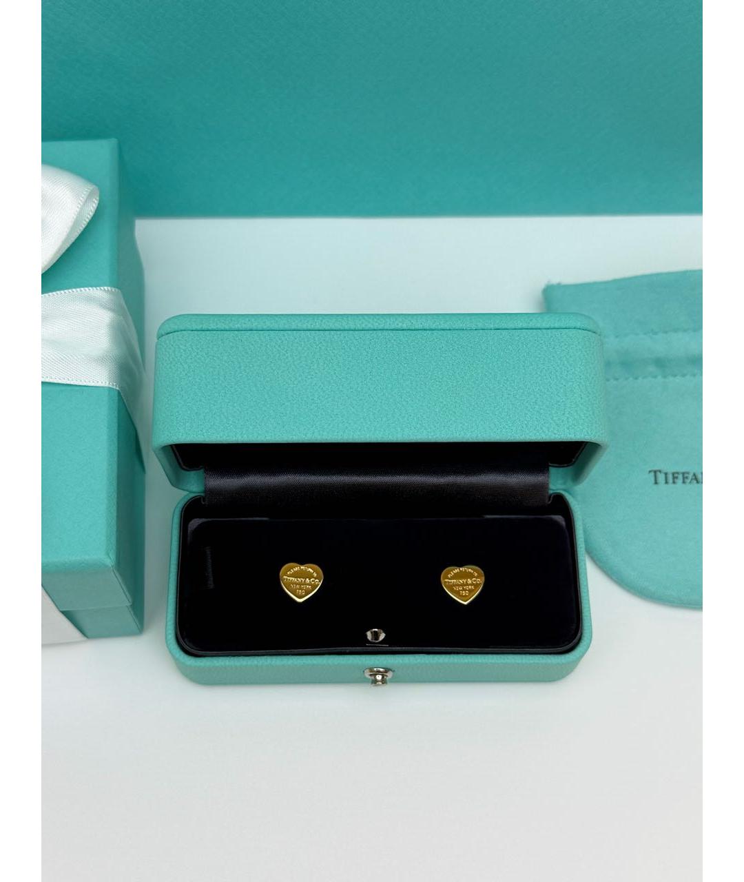 TIFFANY&CO Золотые серьги из желтого золота, фото 3