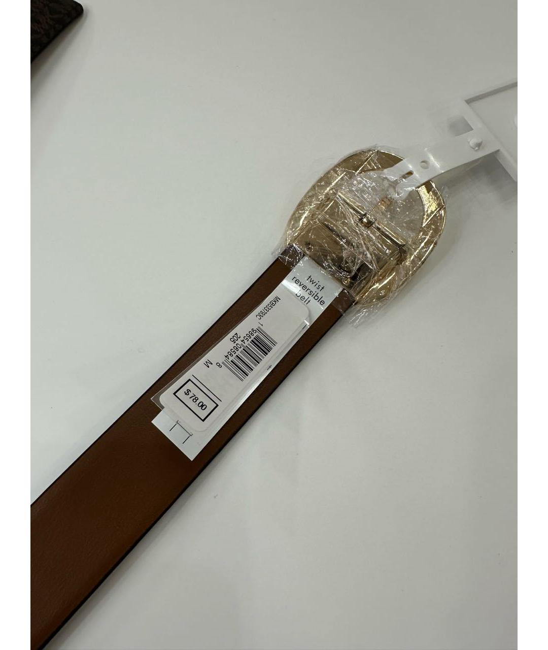 MICHAEL KORS Коричневый ремень из искусственной кожи, фото 3