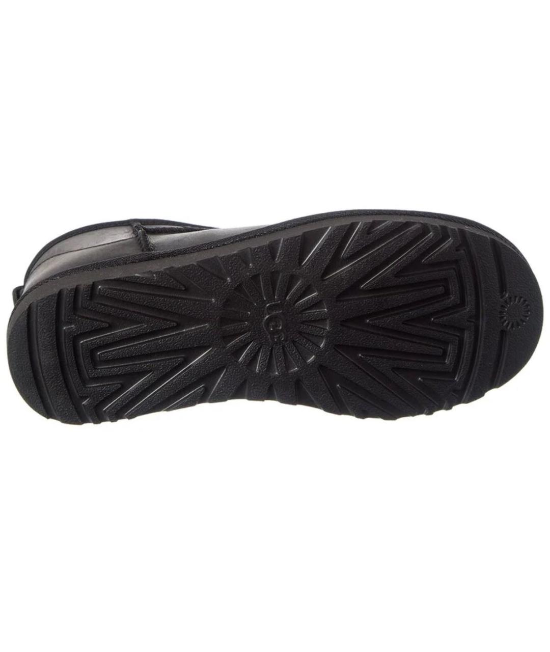 UGG AUSTRALIA Черные кожаные ботинки, фото 4