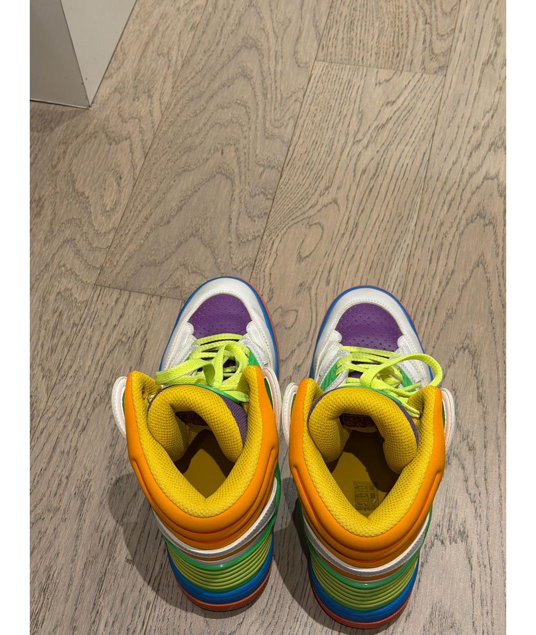 GUCCI Мульти кожаные кеды, фото 3