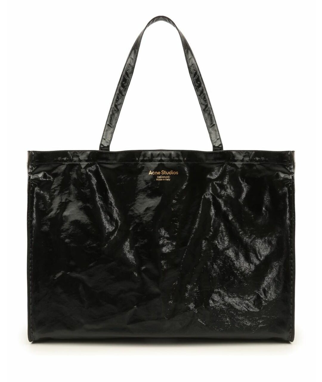 ACNE STUDIOS Черная тканевая сумка тоут, фото 1