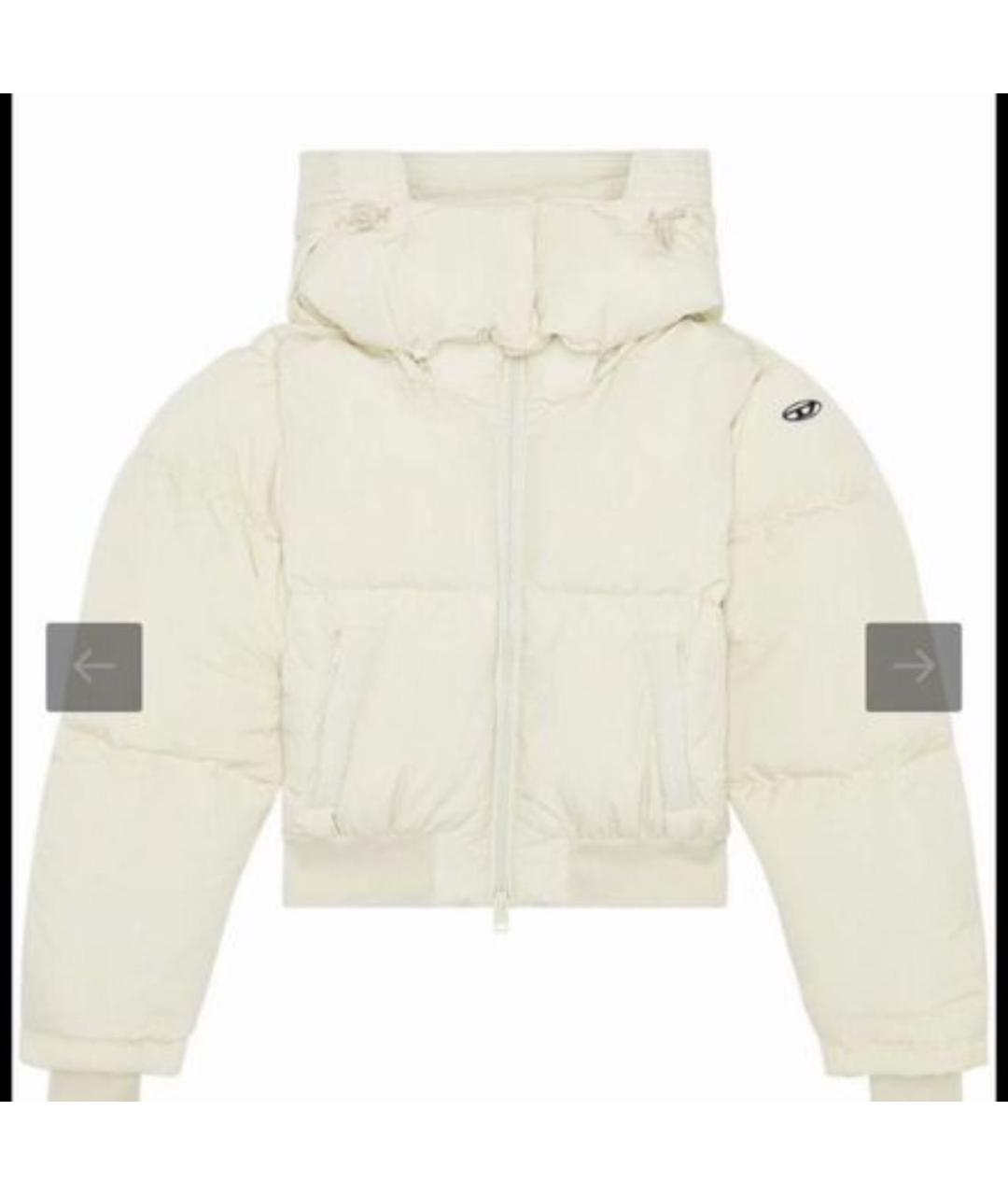 DIESEL Бежевый полиэстеровый пуховик, фото 7