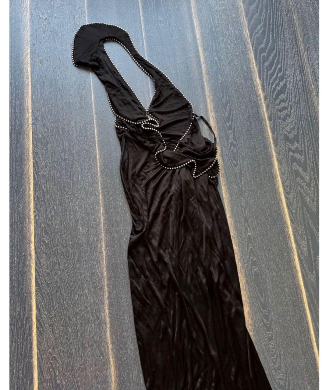 ALEXANDER WANG Черное вискозное вечернее платье, фото 5