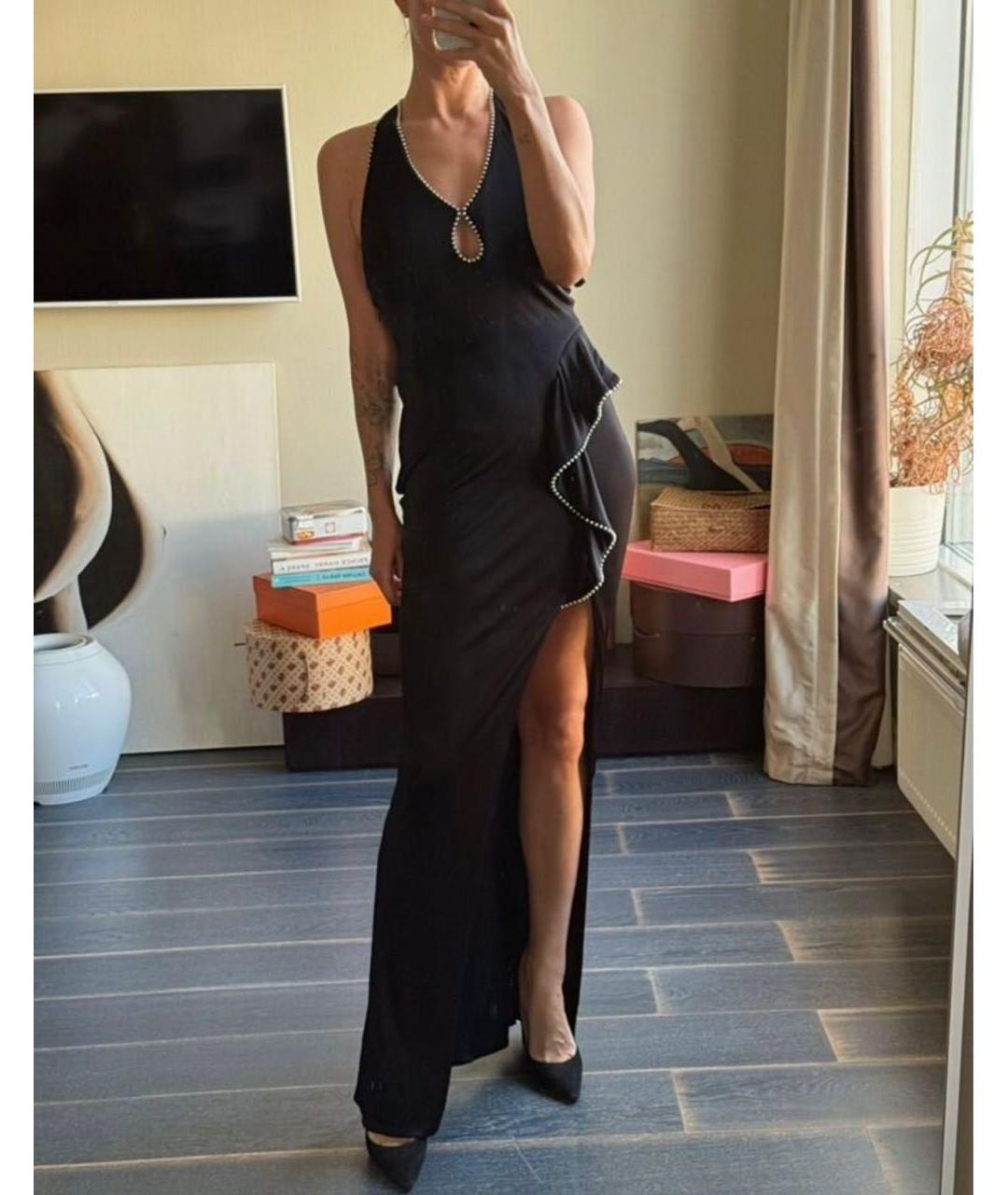 ALEXANDER WANG Черное вискозное вечернее платье, фото 6