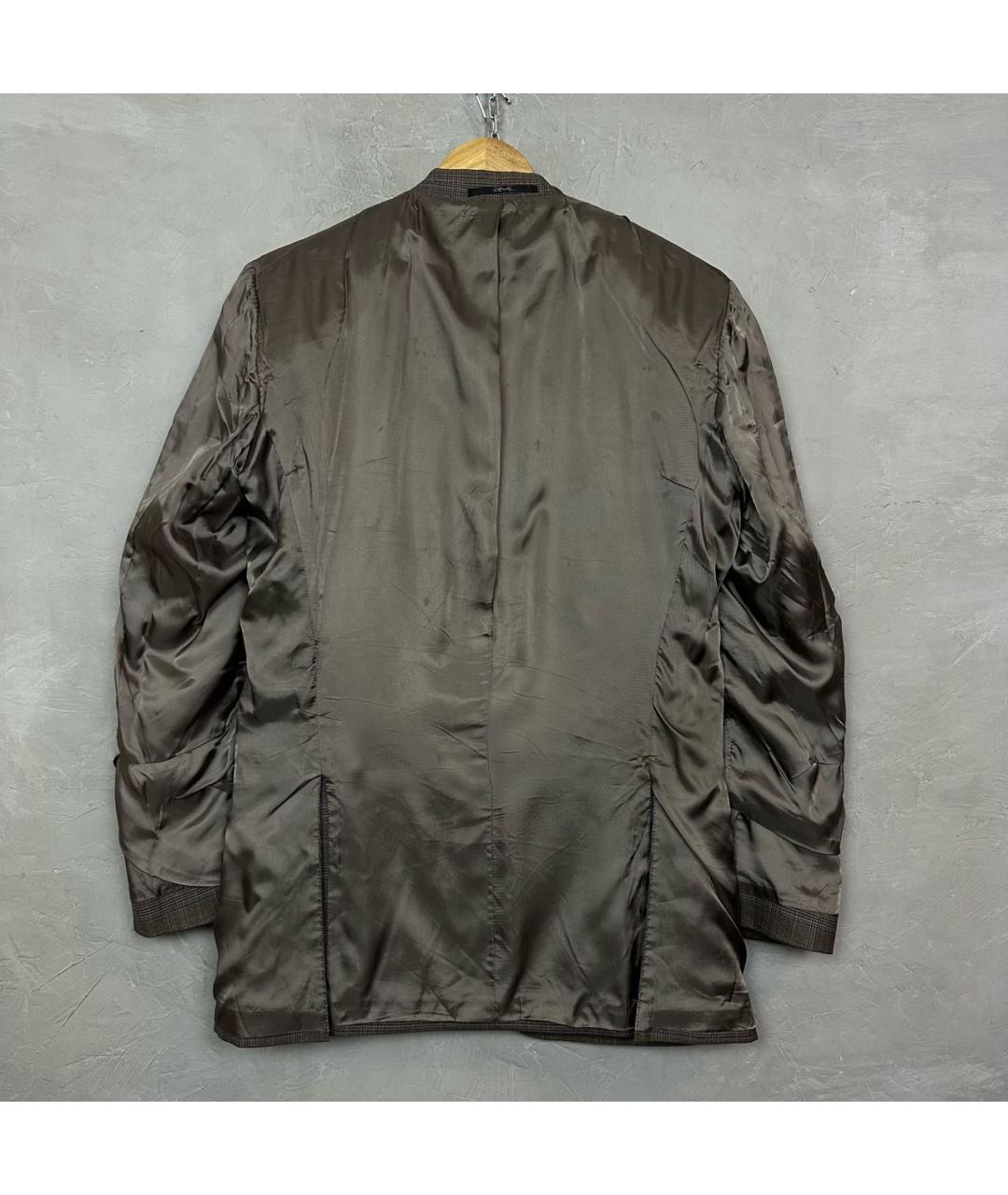 CERRUTI 1881 Коричневый шерстяной пиджак, фото 6