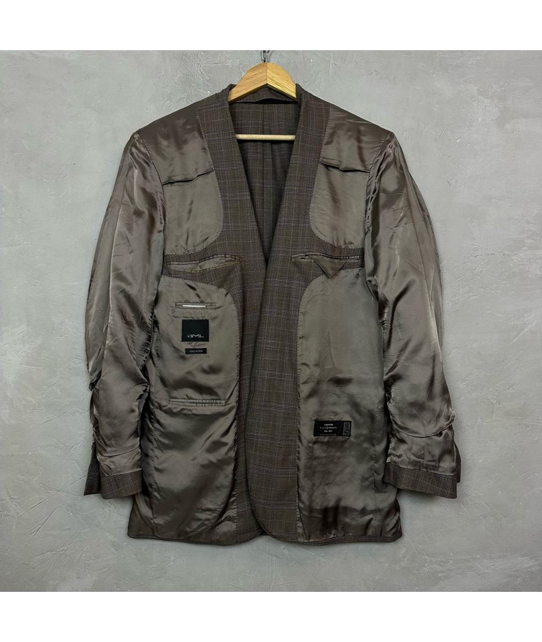 CERRUTI 1881 Коричневый шерстяной пиджак, фото 5