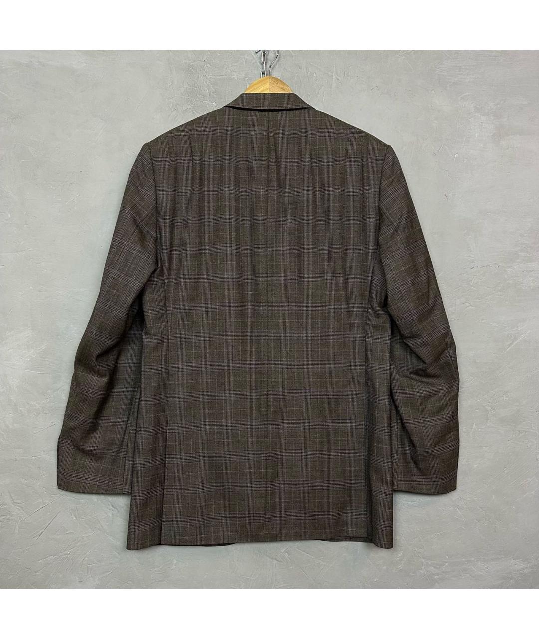 CERRUTI 1881 Коричневый шерстяной пиджак, фото 2