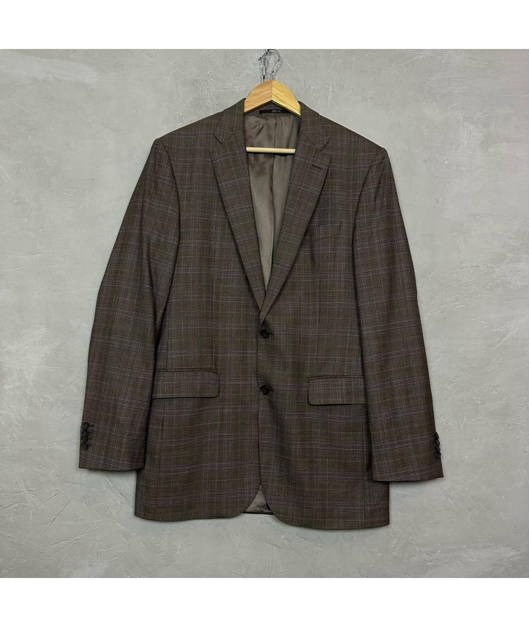 CERRUTI 1881 Коричневый шерстяной пиджак, фото 8