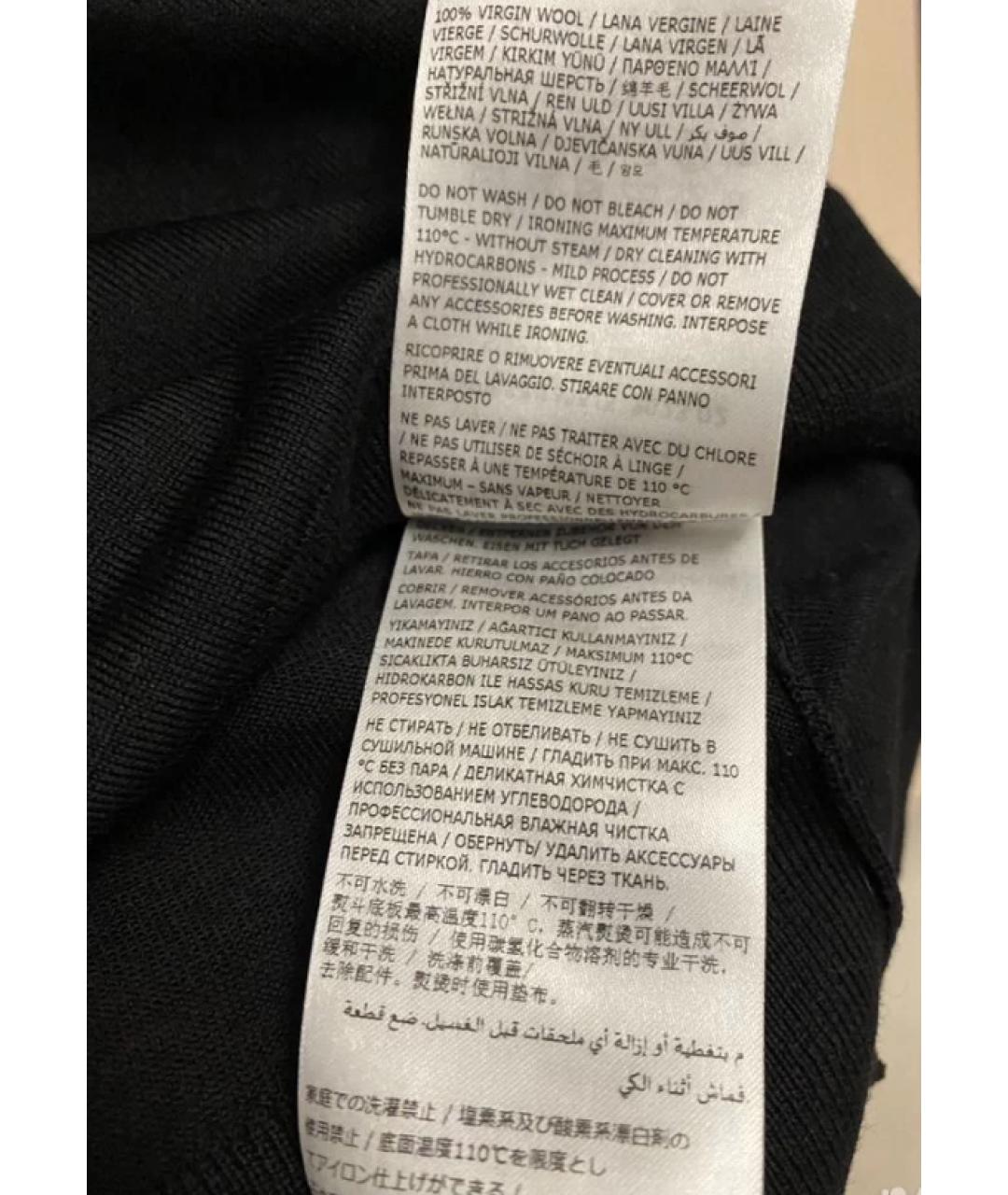 DSQUARED2 Черная шерстяная водолазка, фото 4