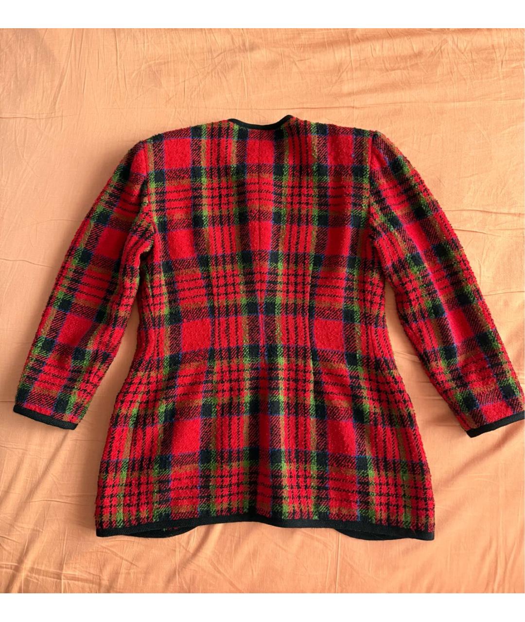 UNGARO Красный твидовый жакет/пиджак, фото 2