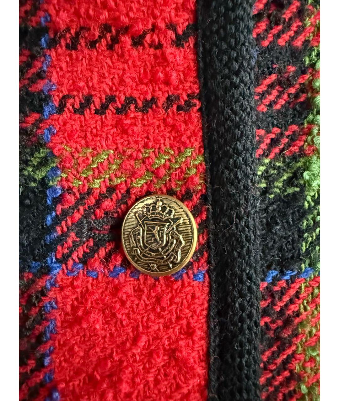 UNGARO Красный твидовый жакет/пиджак, фото 4