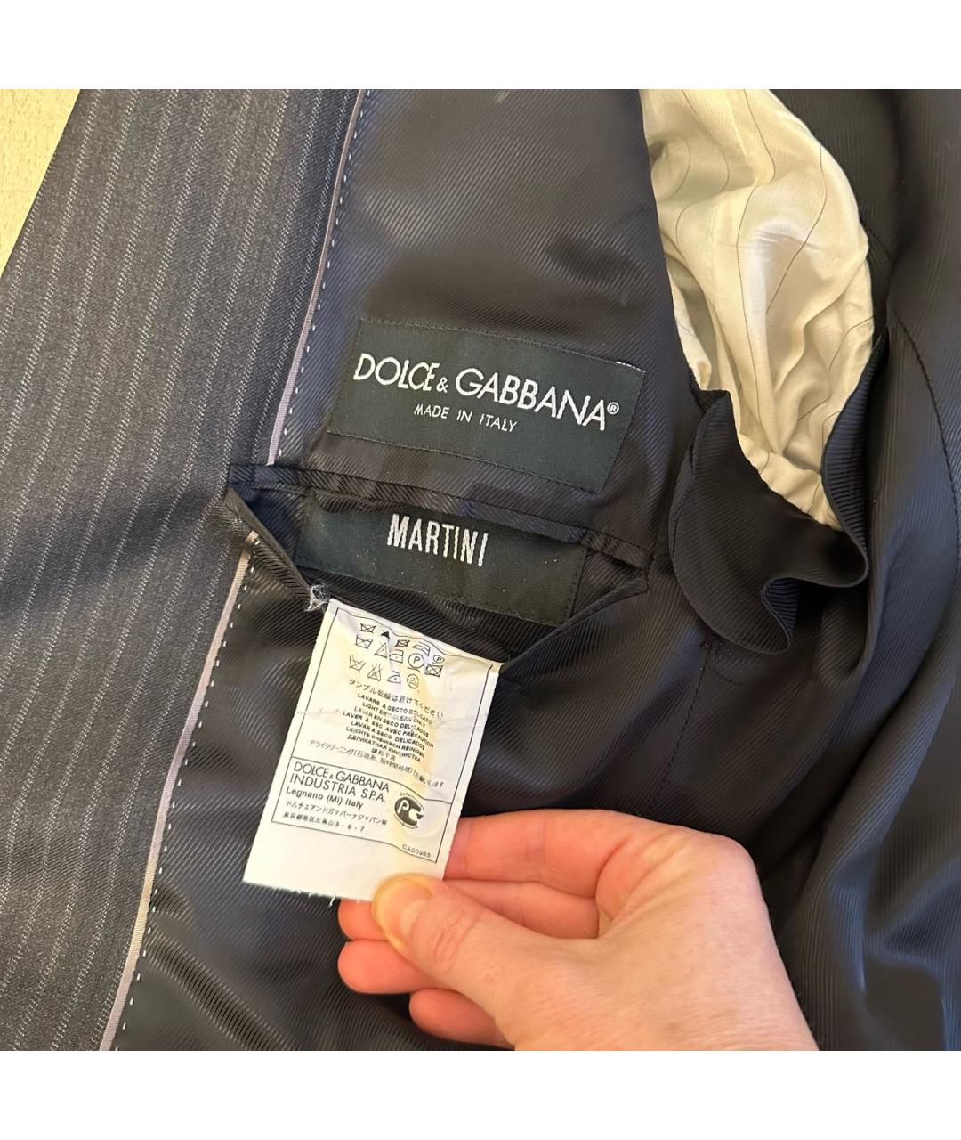 DOLCE&GABBANA Антрацитовый классический костюм, фото 4