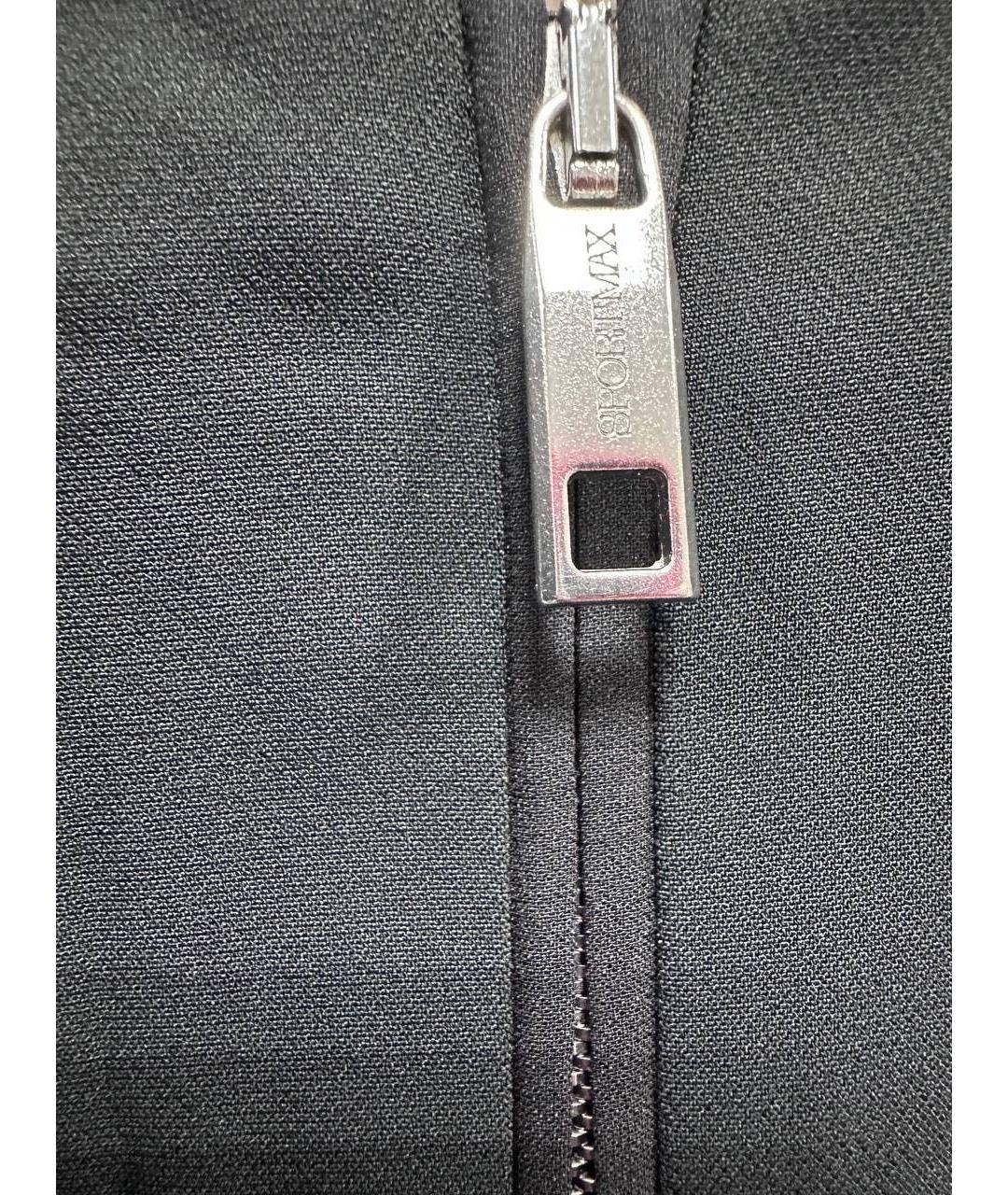 SPORTMAX Серое полиэстеровое коктейльное платье, фото 5