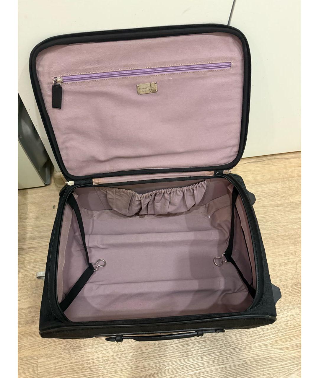 FERRAGAMO Антрацитовый деним чемодан, фото 4