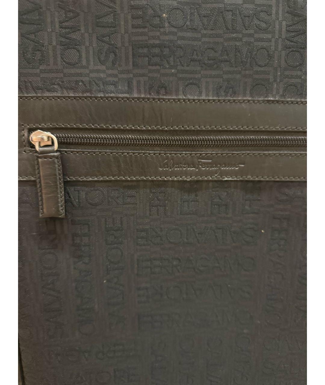 FERRAGAMO Антрацитовый деним чемодан, фото 5