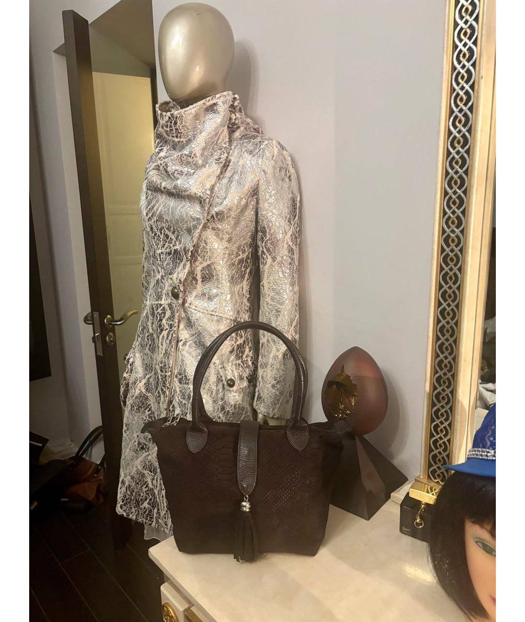 CHLOE Серебряное хлопковое пальто, фото 3