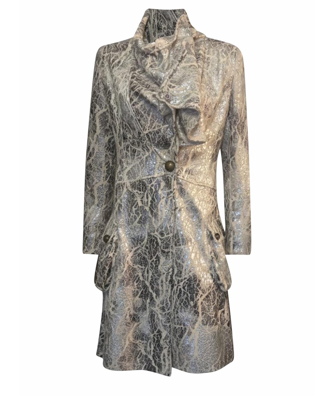 CHLOE Серебряное хлопковое пальто, фото 8