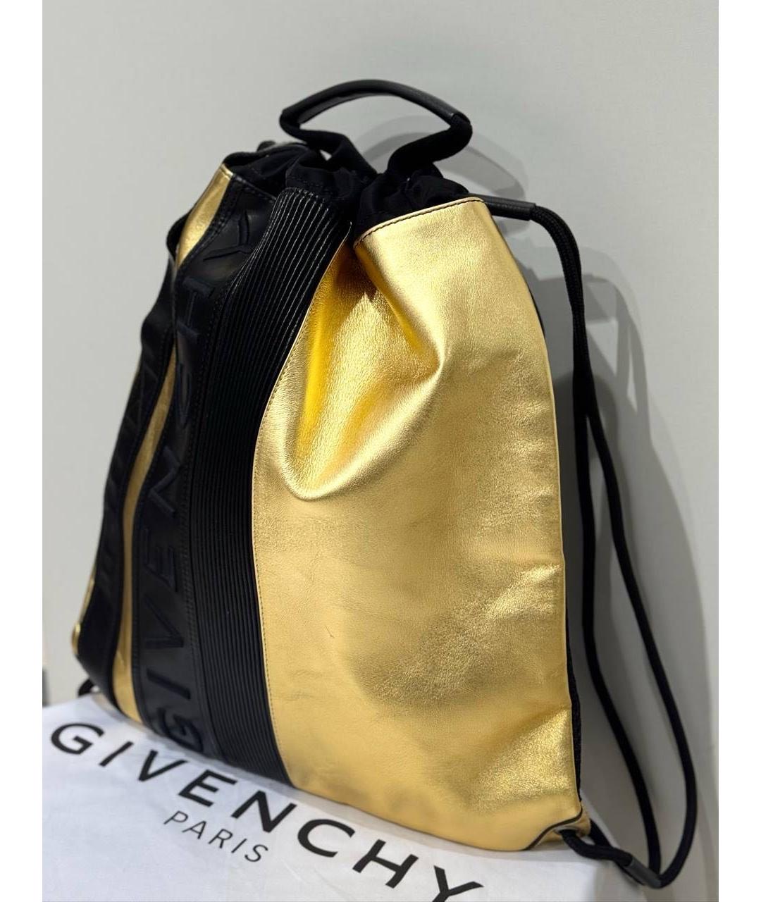 GIVENCHY Золотой кожаный рюкзак, фото 3