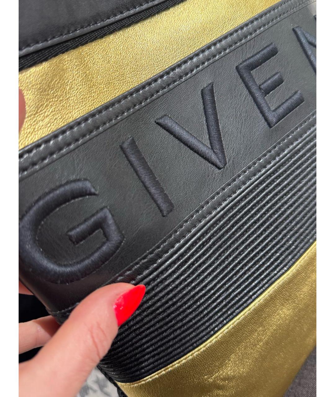 GIVENCHY Золотой кожаный рюкзак, фото 5