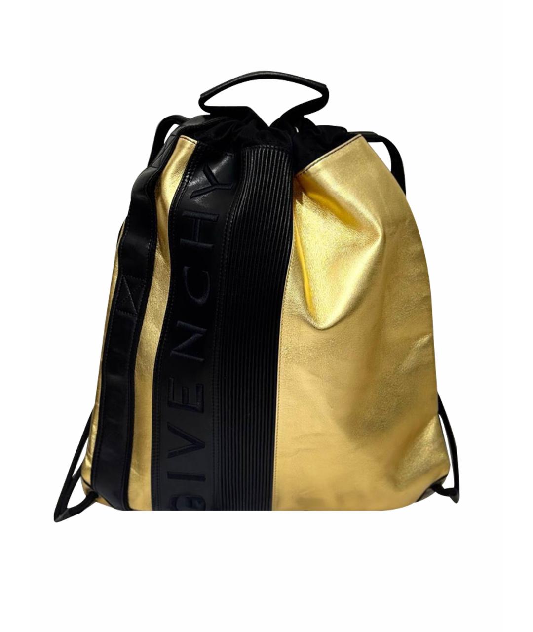 GIVENCHY Золотой кожаный рюкзак, фото 1