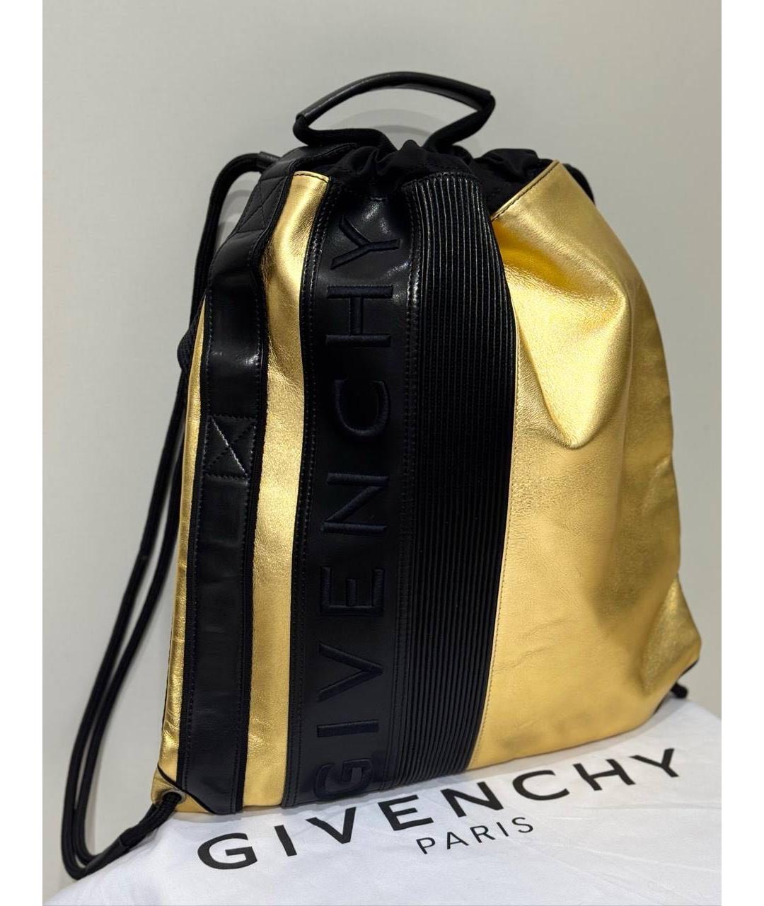 GIVENCHY Золотой кожаный рюкзак, фото 2