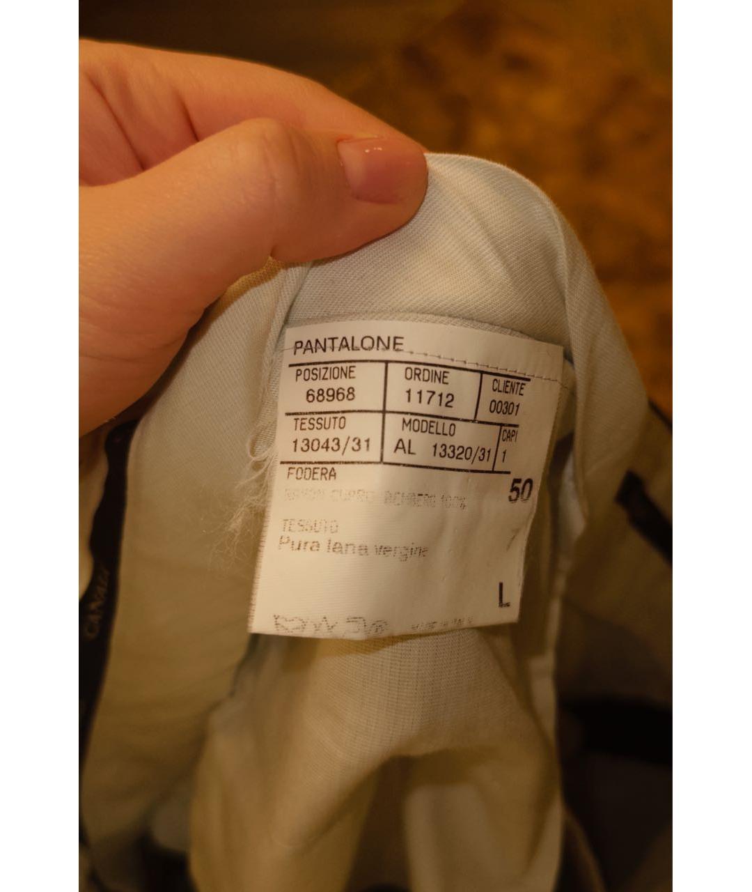 CANALI Темно-синий классический костюм, фото 8