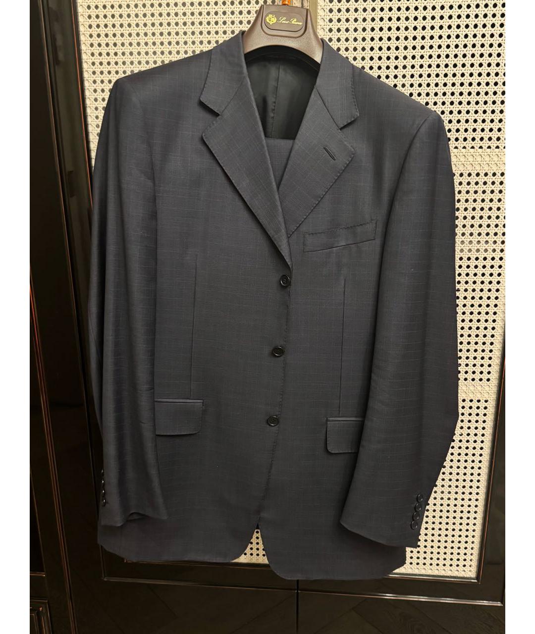 CANALI Темно-синий классический костюм, фото 9