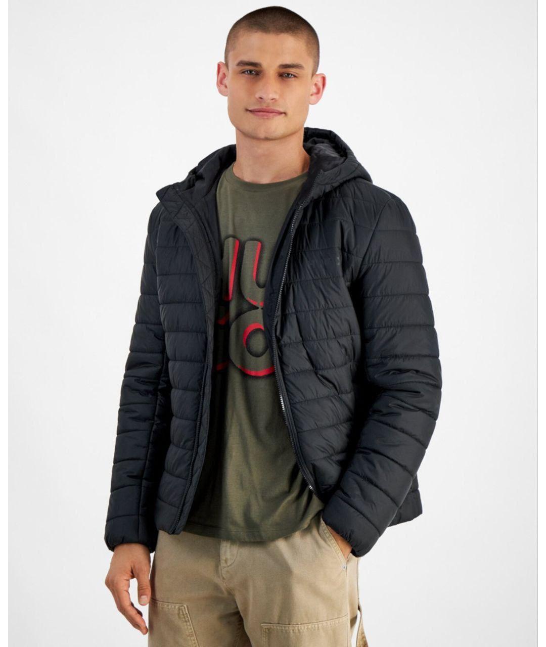 HUGO BOSS Черная полиэстеровая куртка, фото 2