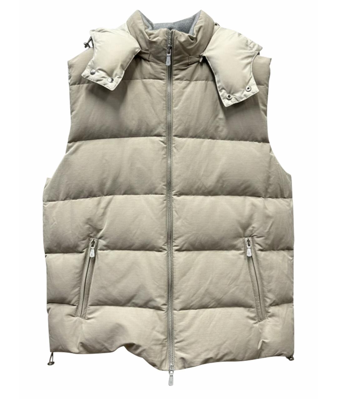 ELEVENTY Бежевый полиэстеровый жилет, фото 1